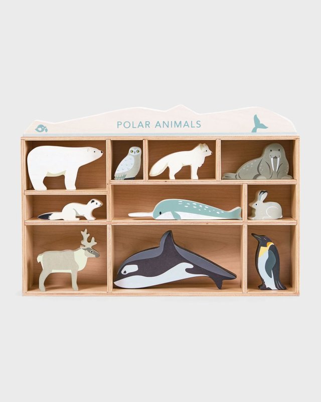 Polar Animals Set with Storage Unit