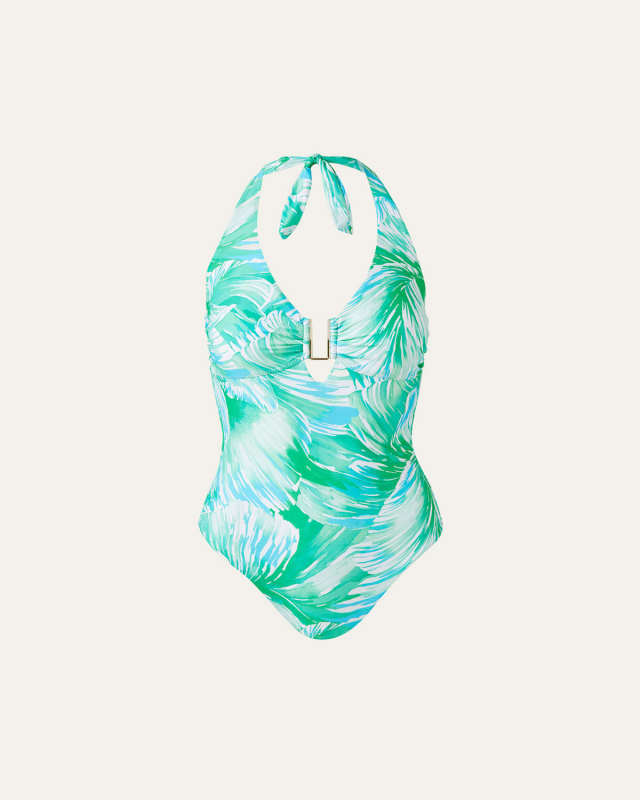Tampa Pique Halter One-Piece Swimsuit