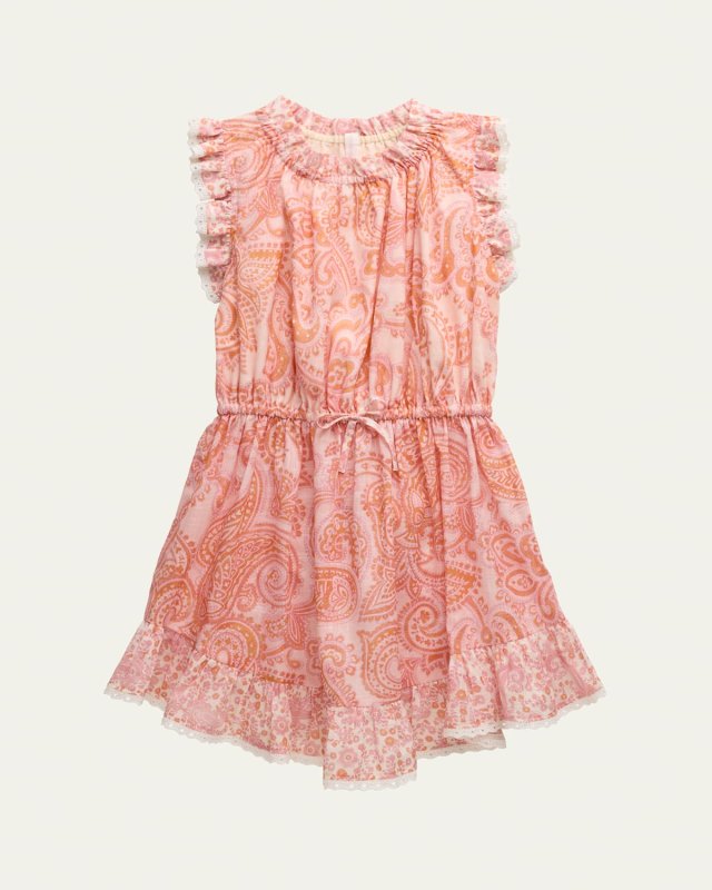 Girl's Ottie Paisley-Print Dress, Size 1-