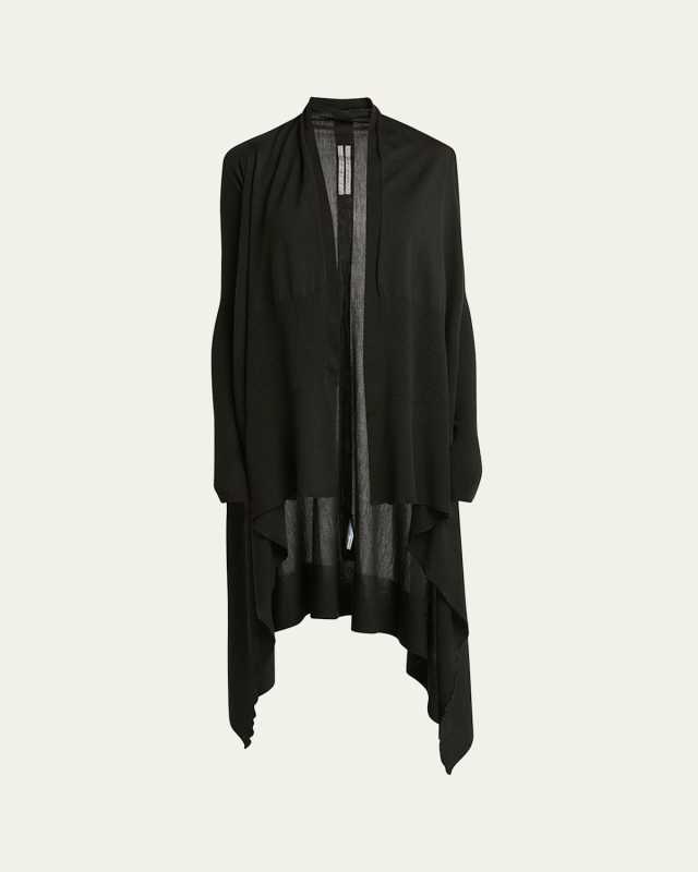 Long Wrap Open Cardigan