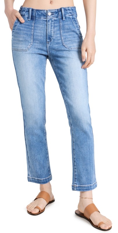 PAIGE Mayslie Straight Ankle Jeans Mel