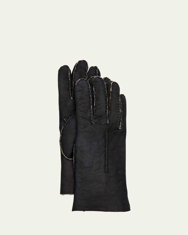 Lambskin Shearling-Lined Gloves