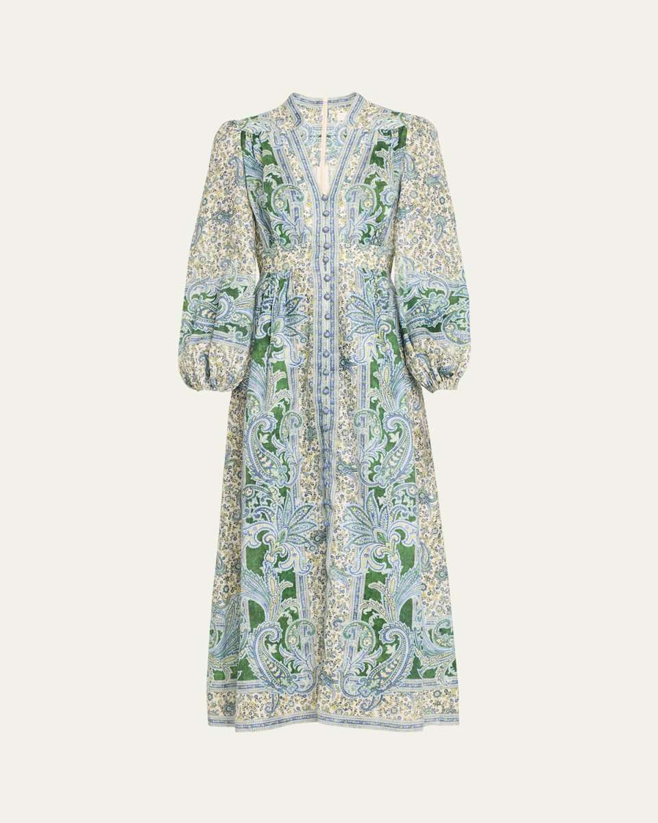 Ottie Plunge Midi Dress