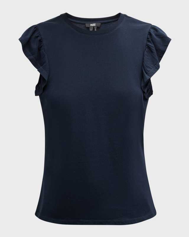 Erissa Ruffle-Sleeve T