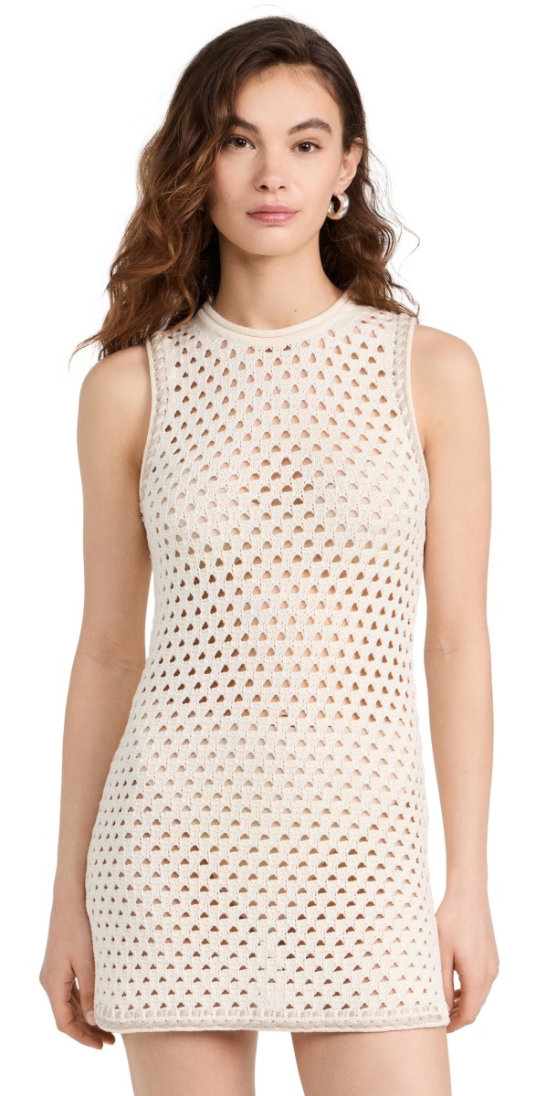 Guest in Residence Mesh Tunic Cream