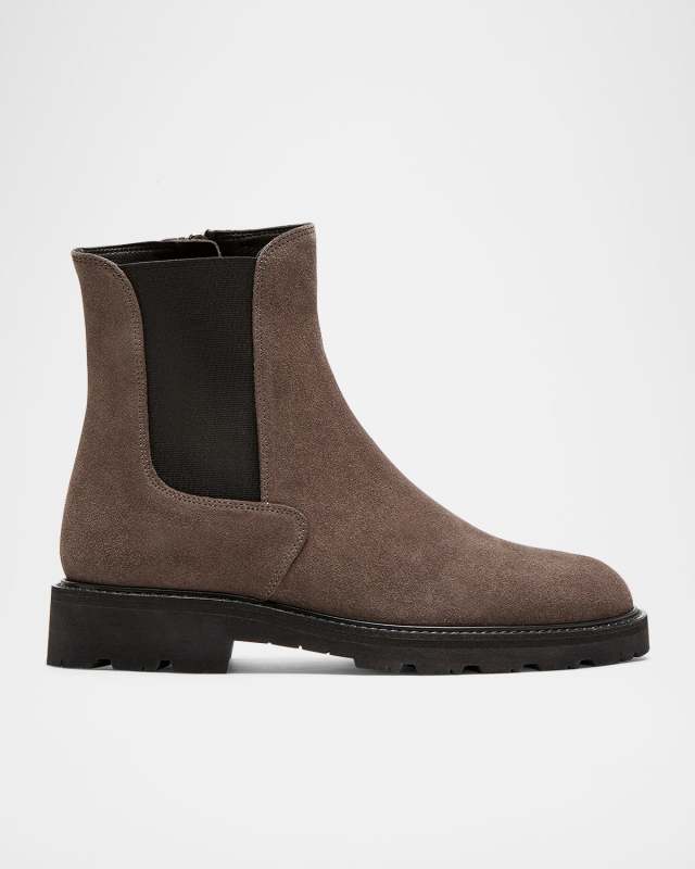 Quinn Suede Chelsea Ankle Booties