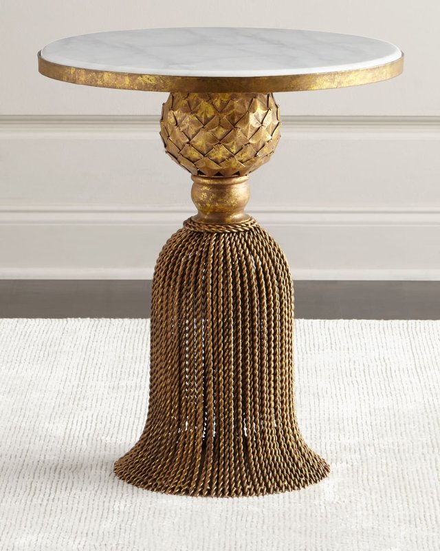 Kay Marble Tassel Table