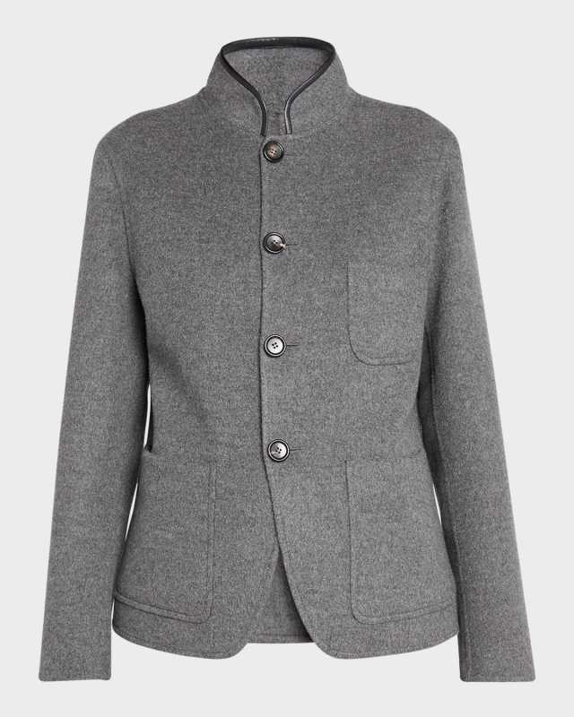 Spagna Cashmere Single-Breasted Jacket