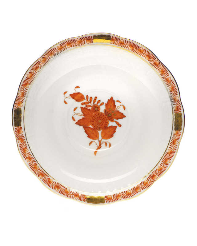 Rust Chinese Bouquet Saucer