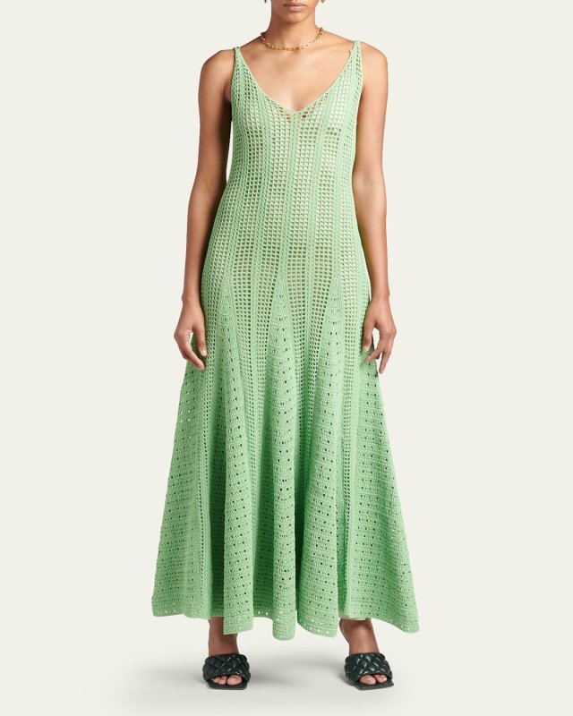 Crochet Fit-&-Flare Dress