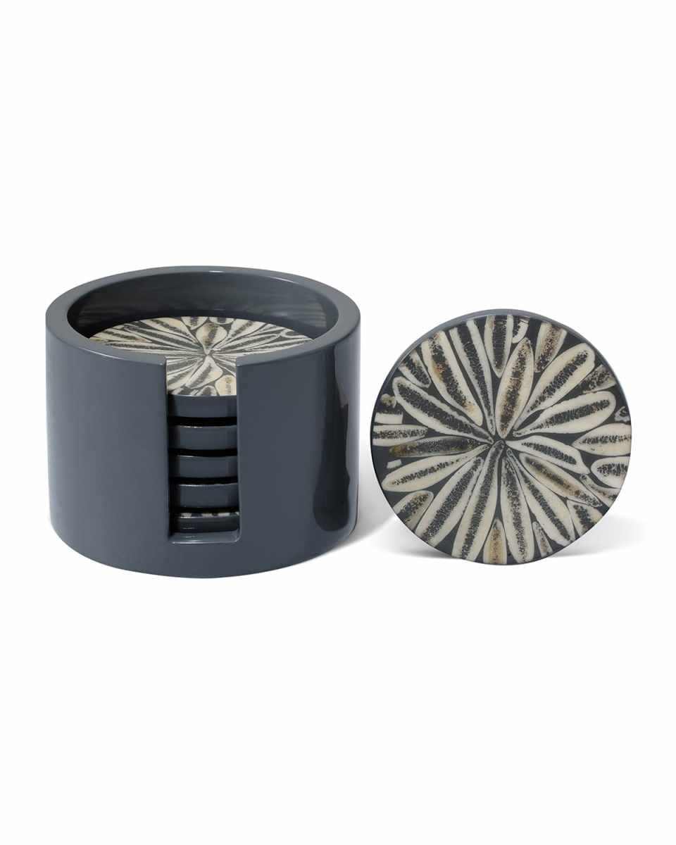 Almendro Coaster Set, Gray