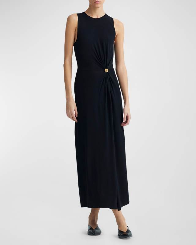 Saralien Gathered Midi Dress