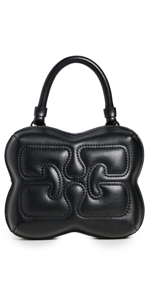 GANNI Butterfly Small Crossbody Bag Black