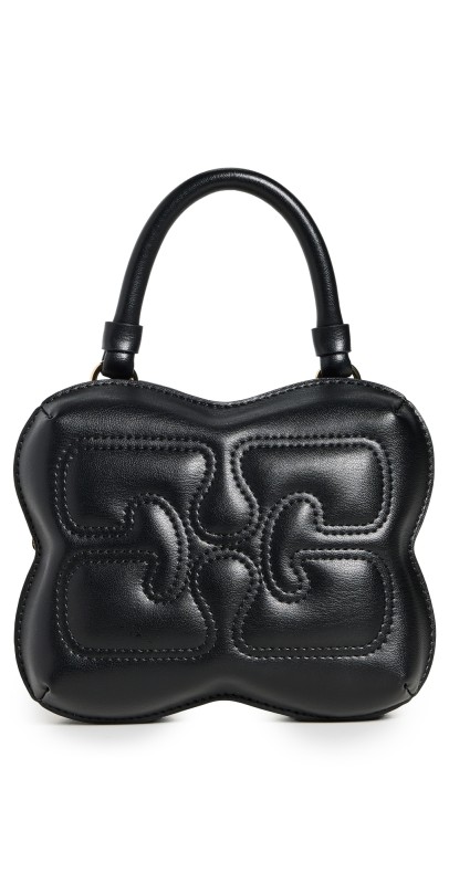 GANNI Butterfly Small Crossbody Bag Black