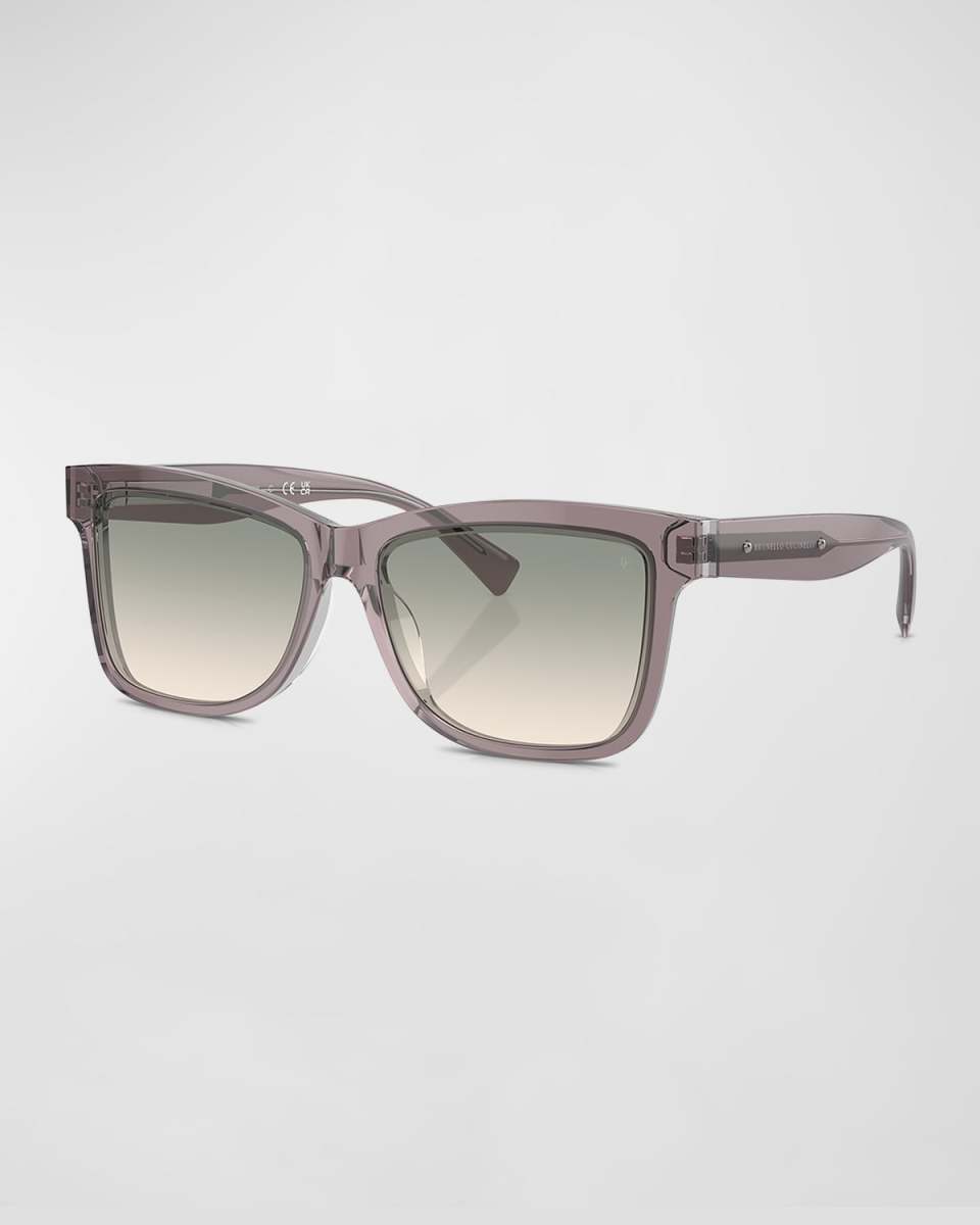 Logo Acetate Butterfly Sunglasses