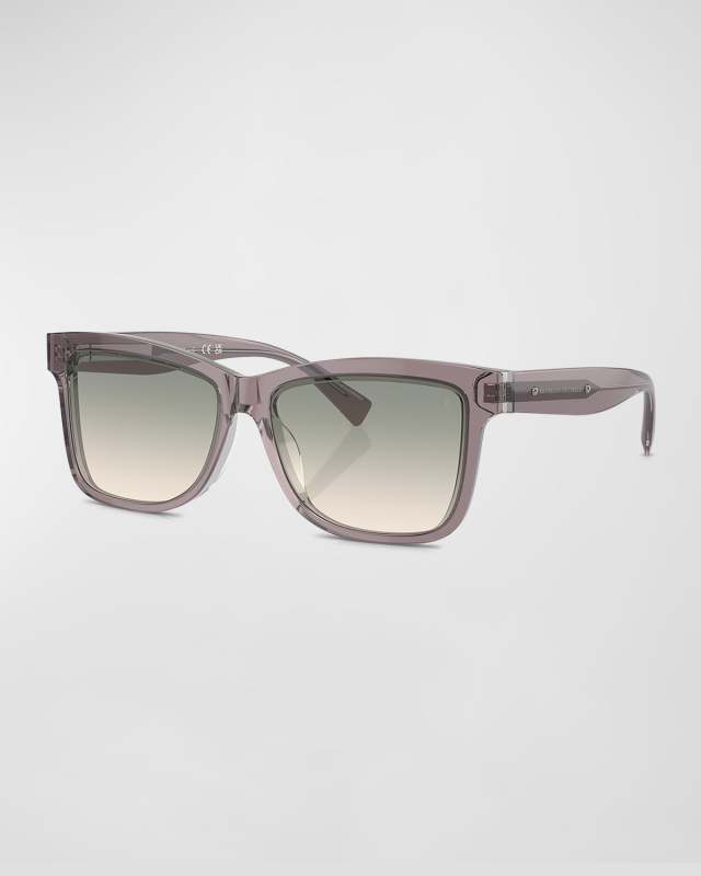 Logo Acetate Butterfly Sunglasses