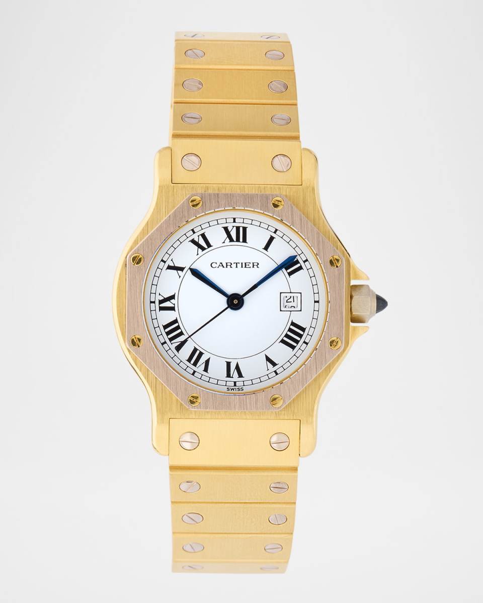 Cartier Santos de Octagon 30mm Vintage 1980s Watch