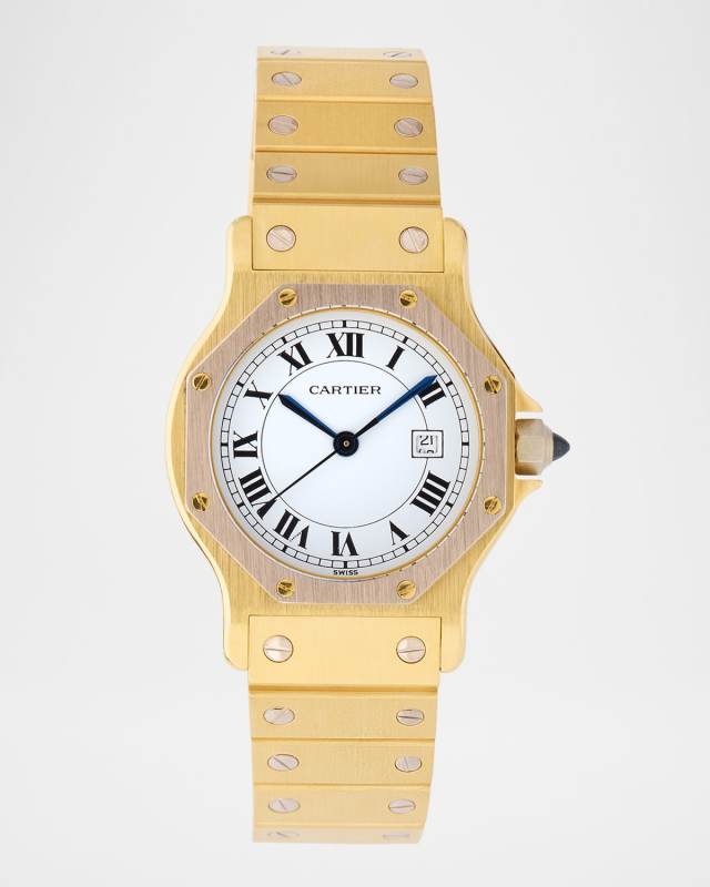 Cartier Santos de Octagon 30mm Vintage 1980s Watch
