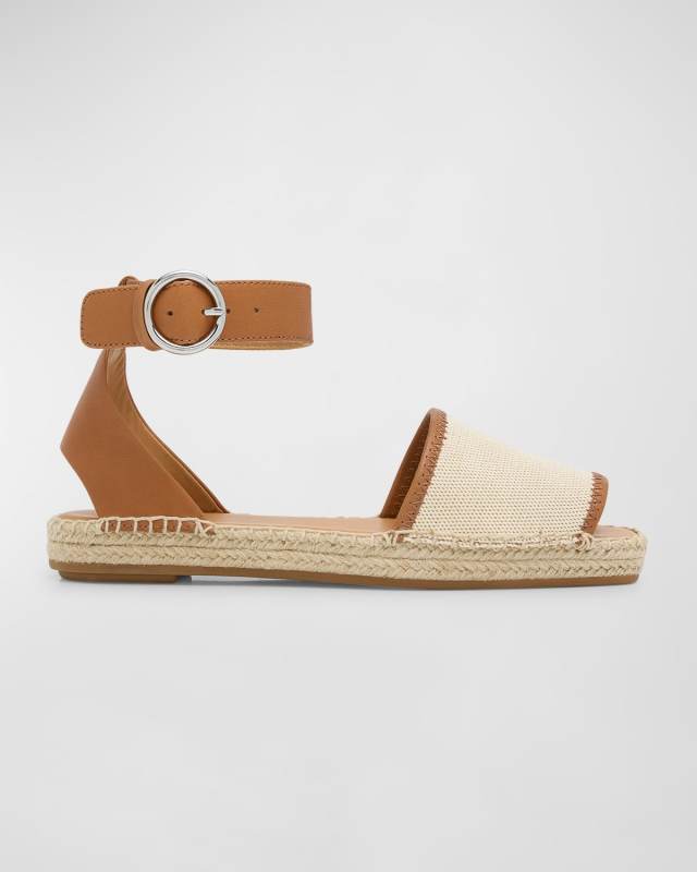 Anteros Cotton Peep-Toe Espadrilles