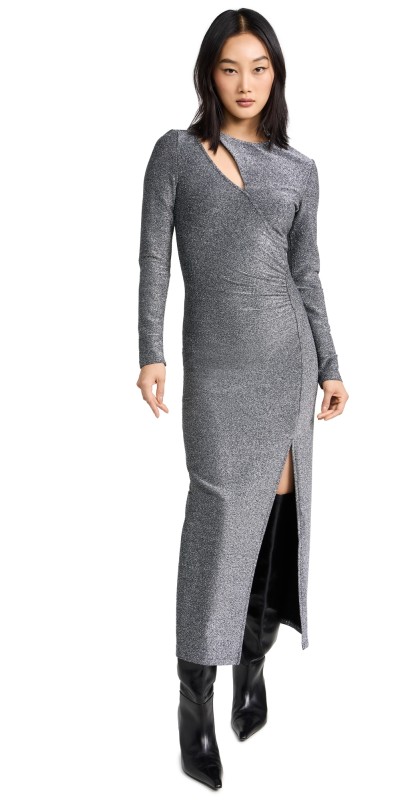 BAUM UND PFERDGARTEN Jilliane Dress Shimmer Grey