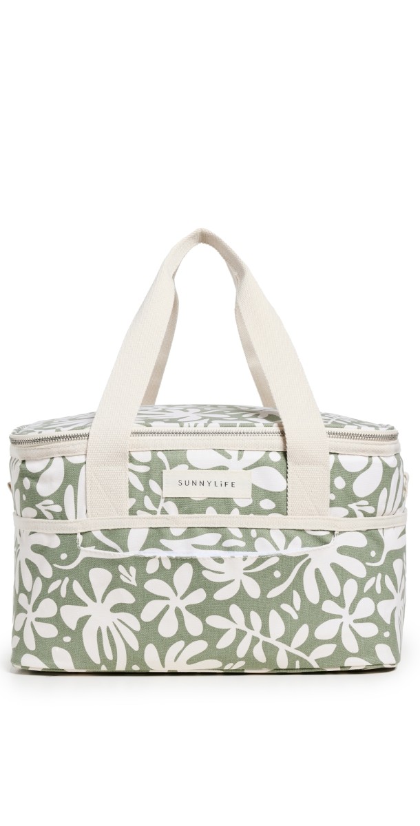 SunnyLife Canvas Cooler Bag Olive
