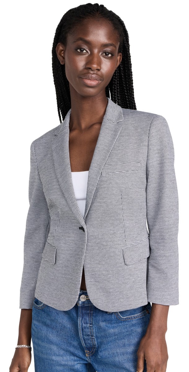 Theory Shrunken Blazer Black Multi