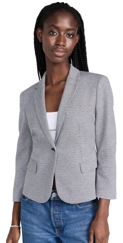 Theory Shrunken Blazer Black Multi