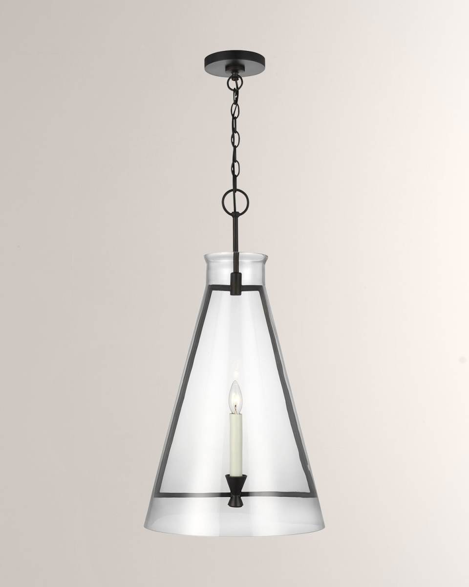 1 - Light Pendant Keystone Aged Iron By Chapman & Myers
