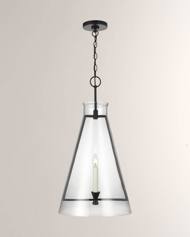 1 - Light Pendant Keystone Aged Iron By Chapman & Myers
