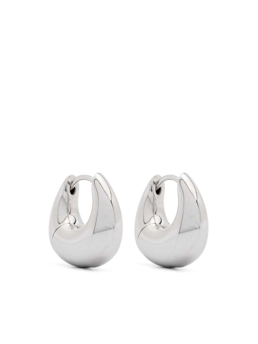 sculpted hoop earrings