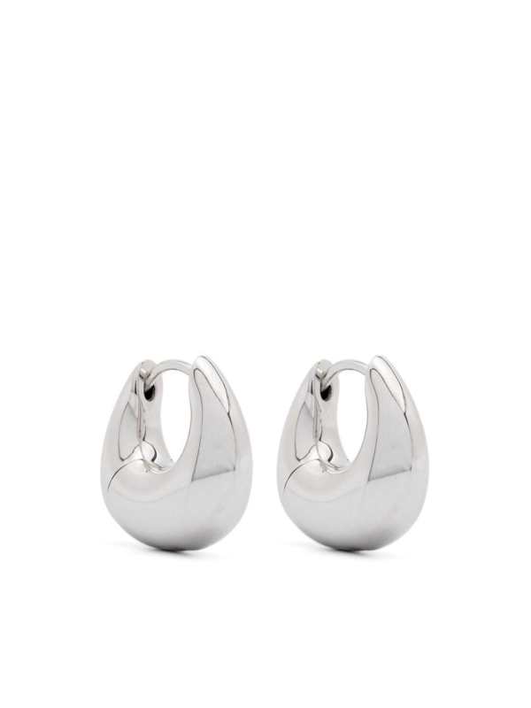 sculpted hoop earrings