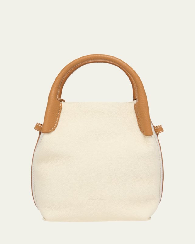 Bale Micro Calf Leather Top-Handle Bag