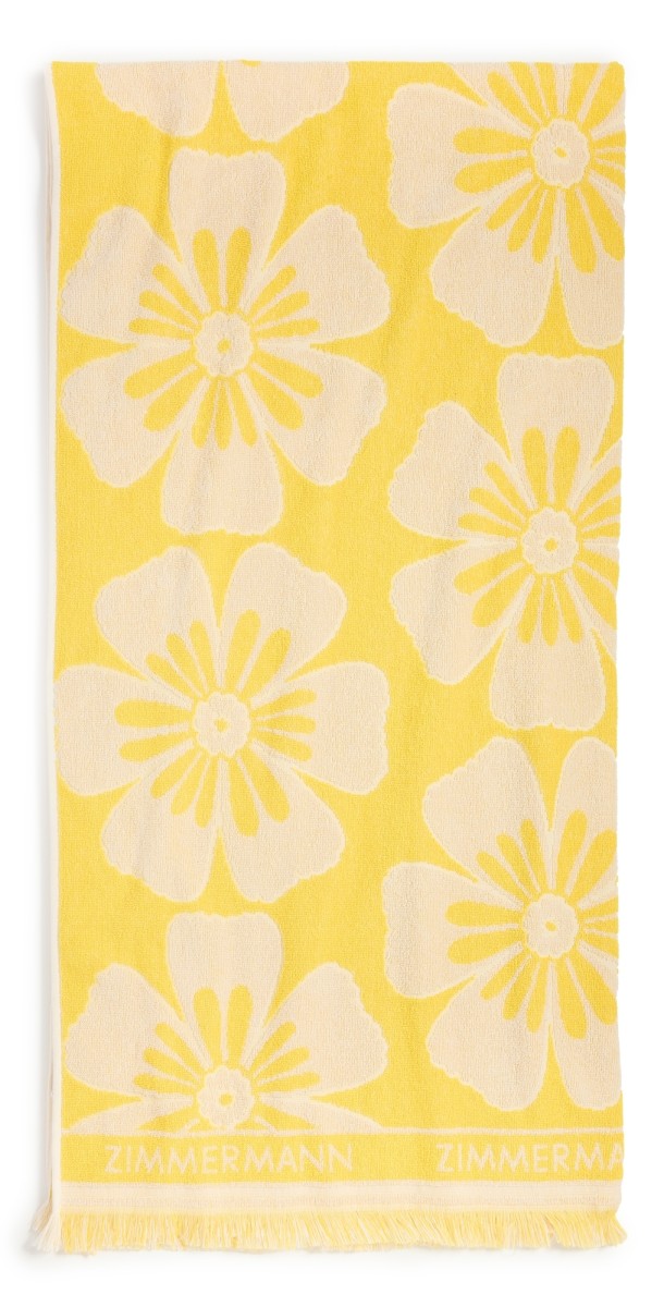 Zimmermann Jacquard Towel Yellow/Cream