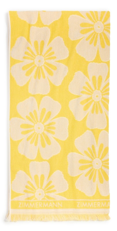 Zimmermann Jacquard Towel Yellow/Cream