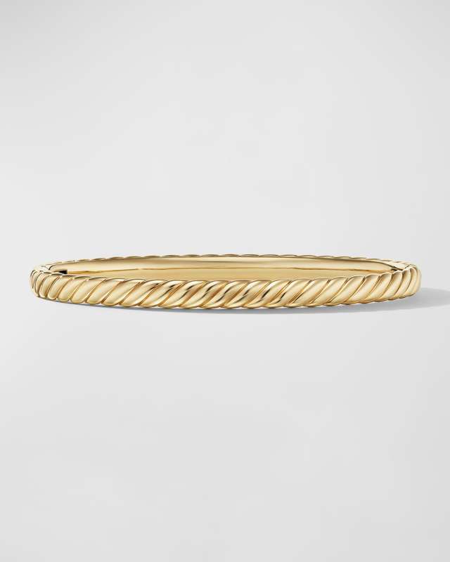 Sculpted Cable Bracelet in 18K Gold, 4.5mm