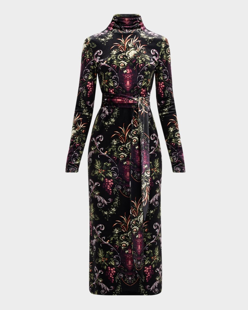 Piper Belted Turtleneck Midi Dress