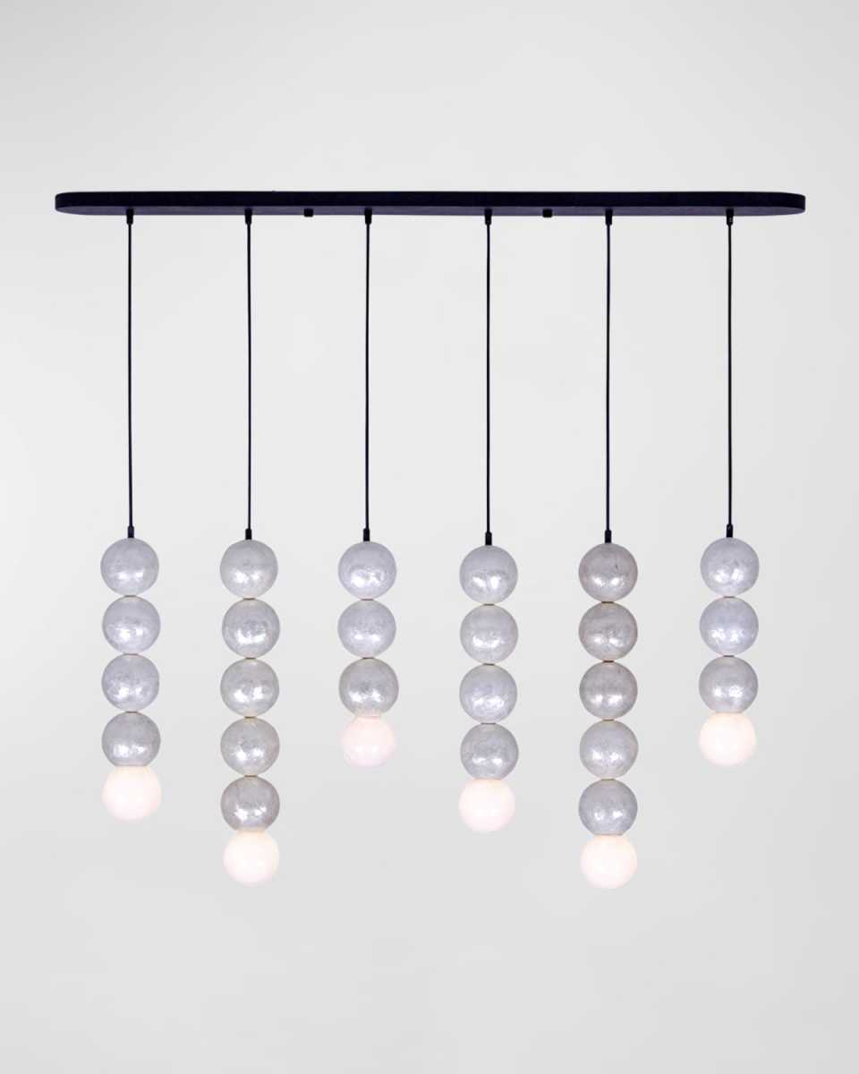 Pearls 6-Light Island Chandelier