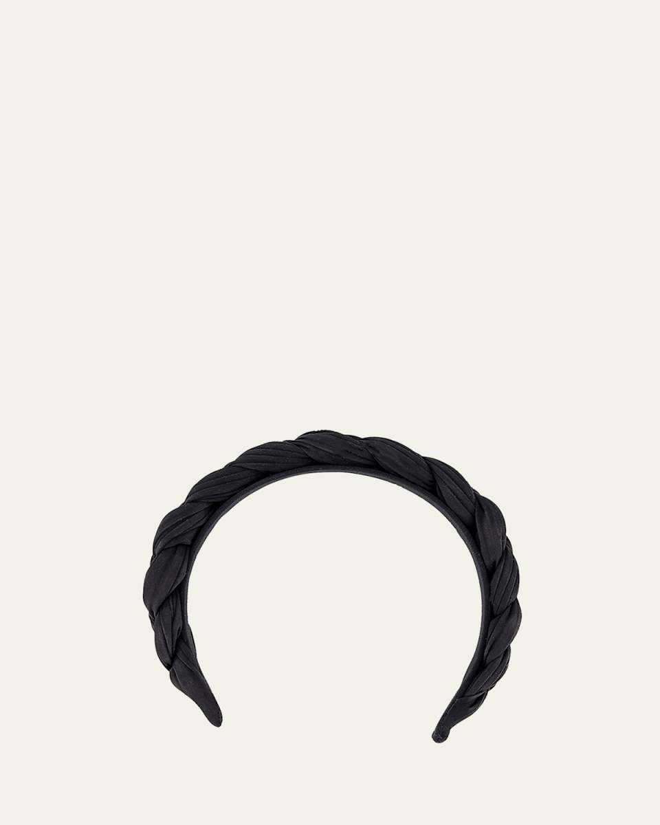 Braided Silk-Blend Headband