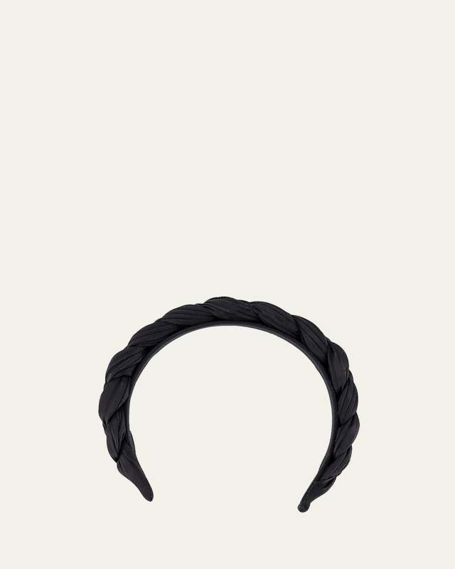 Braided Silk-Blend Headband