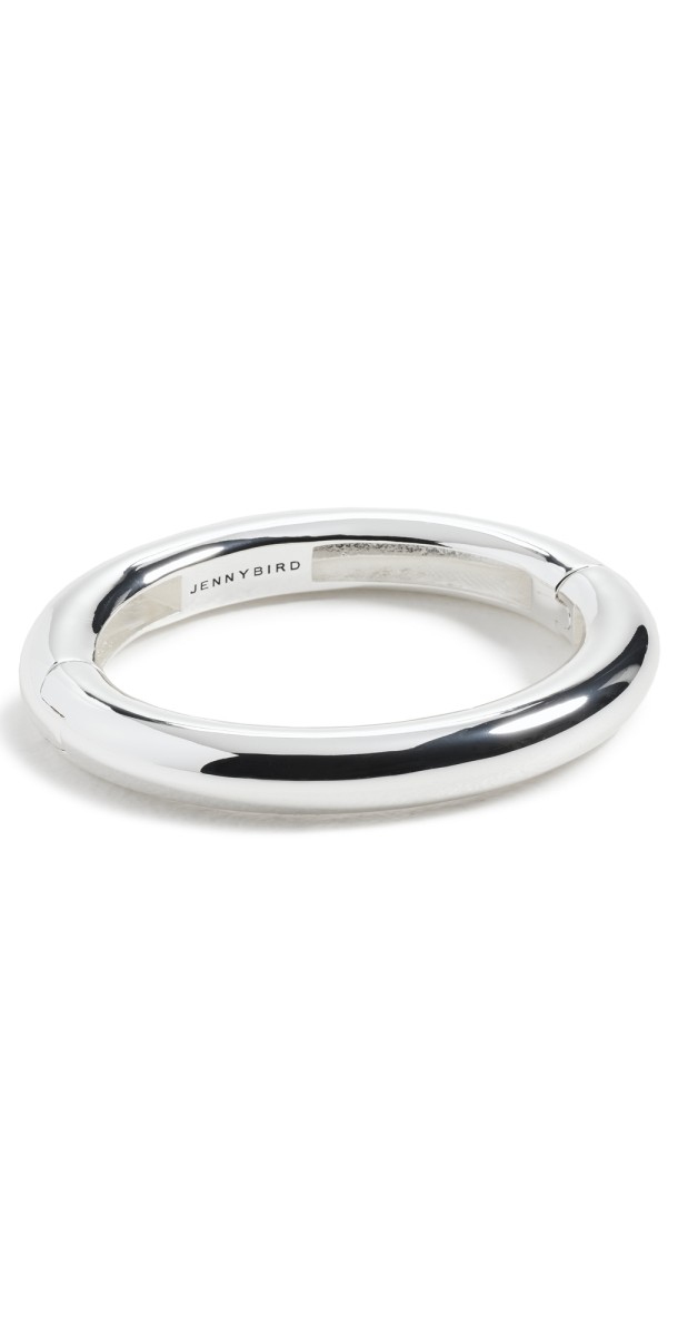 Jenny Bird Gia Mega Bangle Rhodium
