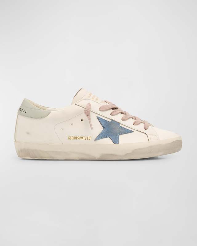 Superstar Mixed Leather Low-Top Sneakers