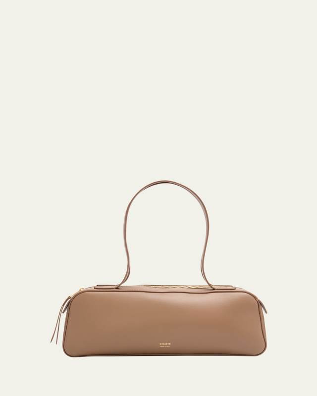 Simona Zip Leather Shoulder Bag
