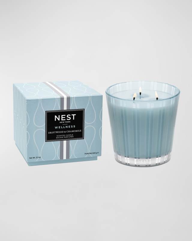 Driftwood & Chamomile 3-Wick Candle, 21.1 oz.