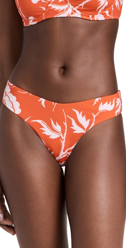 MARA HOFFMAN Cece Bikini Bottoms Poppy White