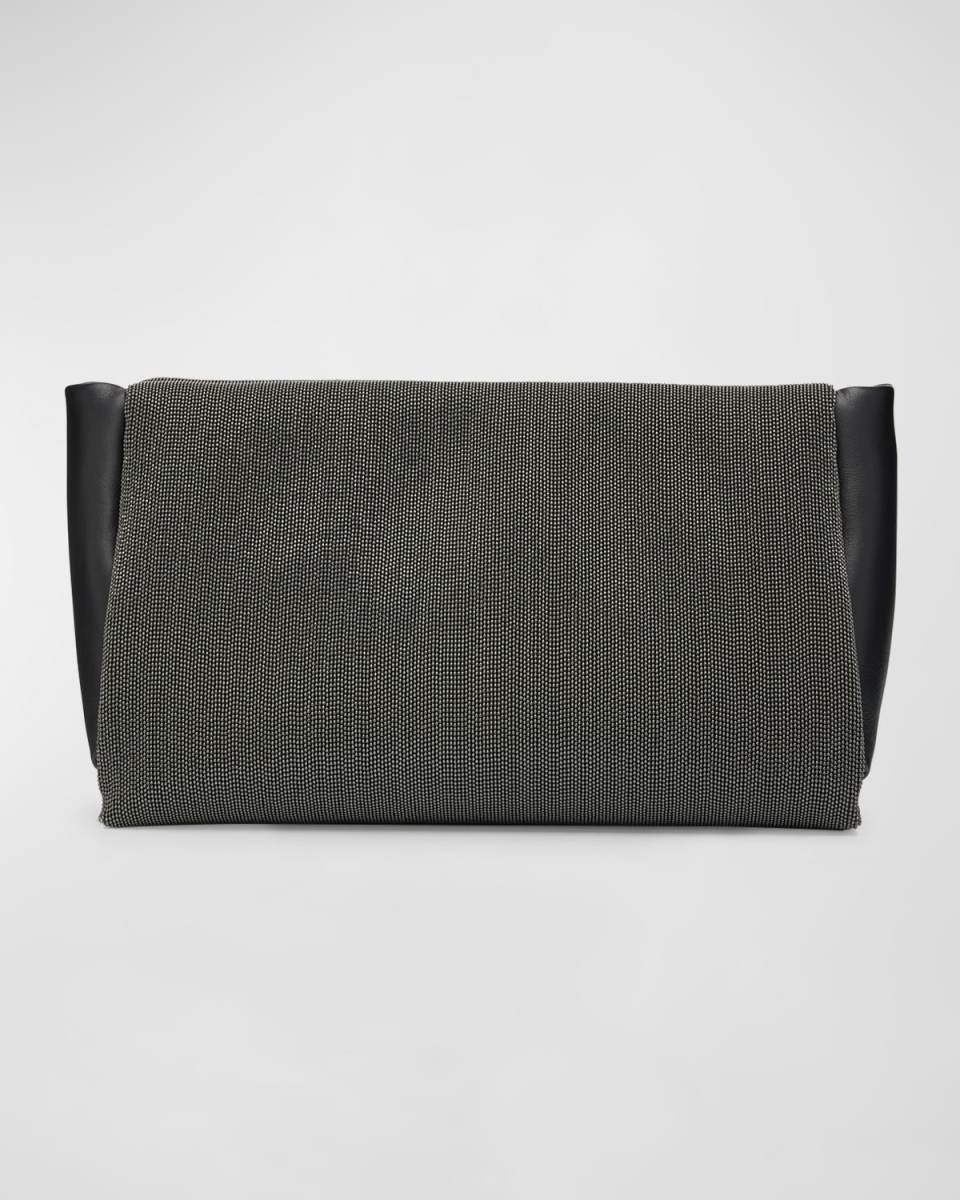 Cloud Monili Leather Clutch Bag