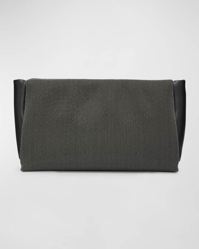 Cloud Monili Leather Clutch Bag