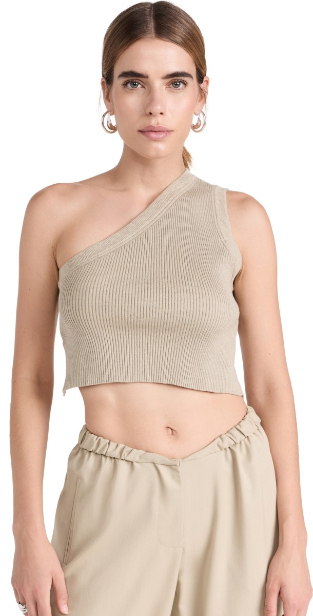 Jacquemus La Maille Ascu Top Light Khaki