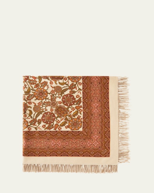 Multi-Patterned Cashmere Scarf