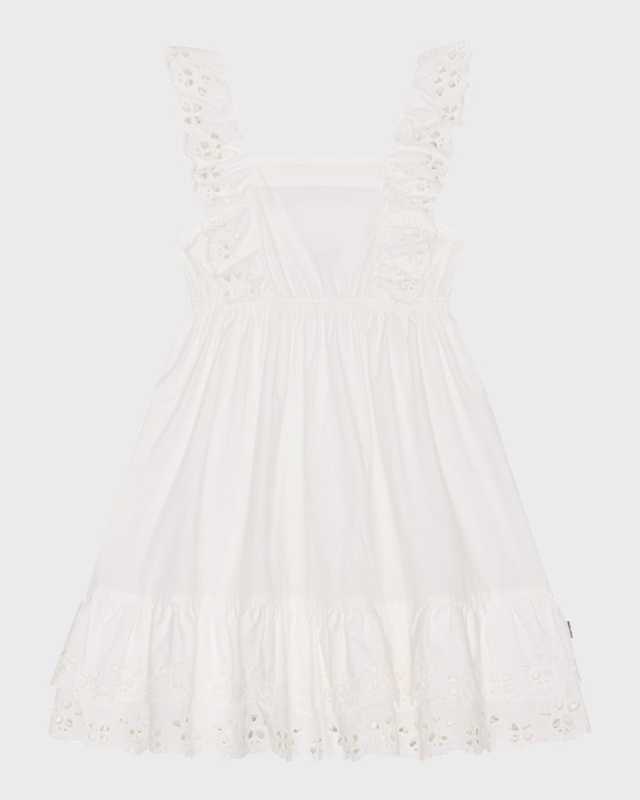 Girl's Ceelos Embroidered Dress, Size 7-14