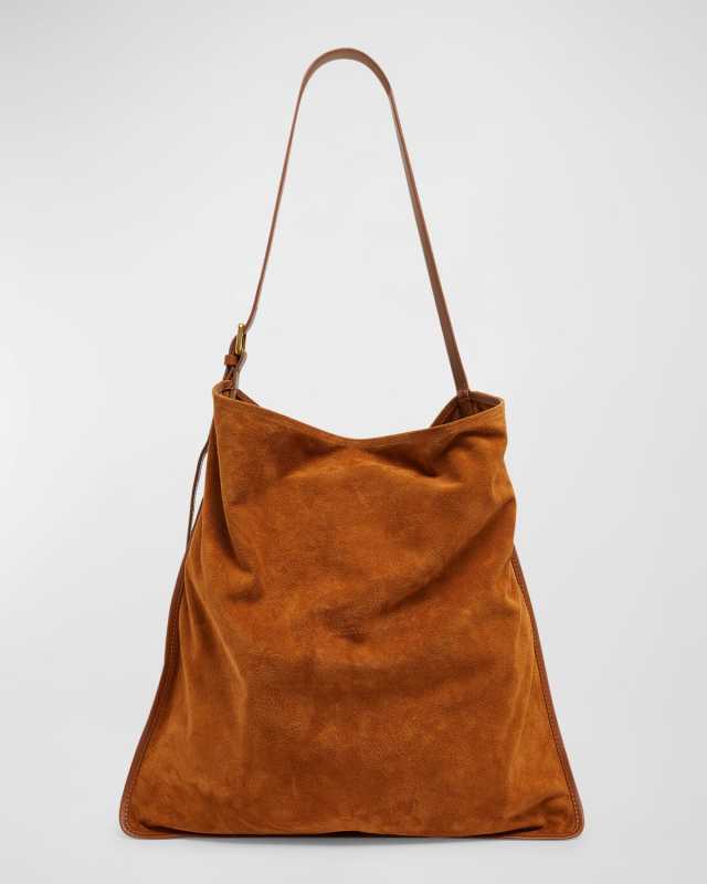 Scarf Suede Shoulder Bag